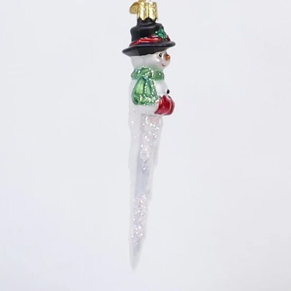 Icicle Snowman Holiday Ornament Keepsake | Old World Christmas NWT - Picture 3 of 4